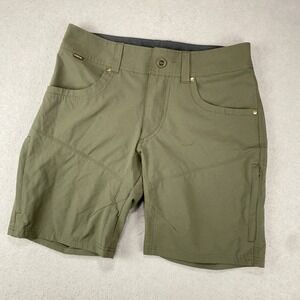 Kuhl Silencr Shorts Mens 30 Green Outdoor Hiking Quick Dry Cargo Ripstop Gorp